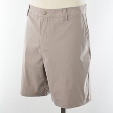 RHONE Flax Beige 9" COMMUTER Flat Front Classic Fit Performance Shorts 36 NWT