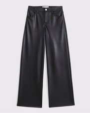 Vegan Faux Leather Pull On Pants Size 7/8
