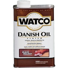Watco 65351 Danish Oil, Black/Walnut, Liquid, 1 pt, Can