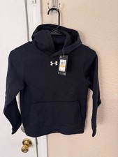 Under Armour Youth Boy's Long Sleeve Hustle Fleece Hoodie Black Small