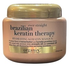 OGX Ever Straight Brazilian Keratin Therapy Hydrating Keratin Masque 8 oz New