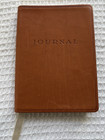 VTG unused leather bound tan journal/notebook lined pages