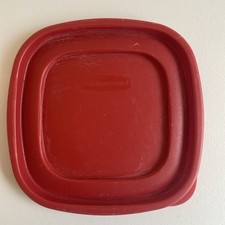 RUBBERMAID 7J64 Easy Find RED Square Cover Li...