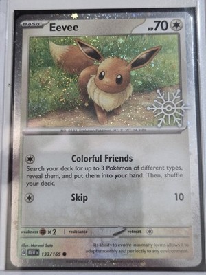 Pokemon 2025 Holiday Advent Calendar Stamped Promo EEVEE Holo 133/165 
