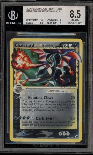Pokemon Charizard Gold Star EX Dragon Frontiers Holo Ultra Rare #100 BGS 8.5