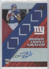 2017 Panini XR Rookie Triple Swatch Auto Red 5/35 Davis Webb #165 Auto 0pm