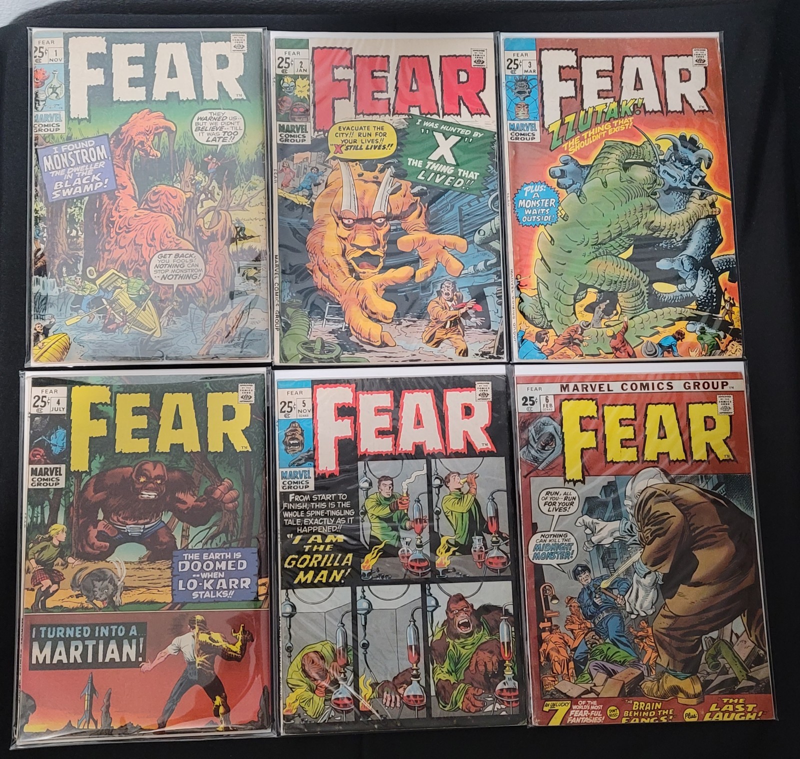 Adventure Into Fear Morbius Man-Thing Bronze Age Marvel Comic Lot #1-27 29 31