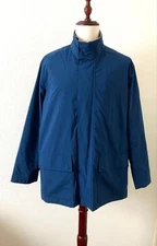 Loro Piana Storm System Twenty K Nylon Blouson Coat Size L Blue Italy New
