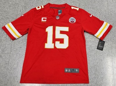 NWT KC CHIEFS 15 PATRICK MAHOMES CHAMPION NFL NIKE ON FIELD JERSEY SMALL