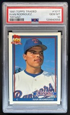 1991 Topps Traded Ivan Rodriguez Limited Edition Tiffany RC #101T Rangers PSA 10
