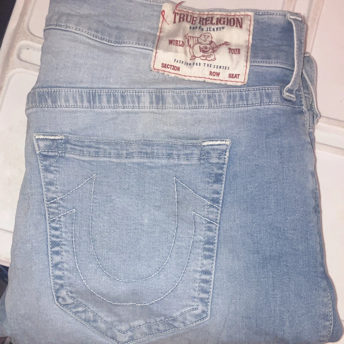 True Religion Blue Relaxed Jeans for Men for sale | eBay