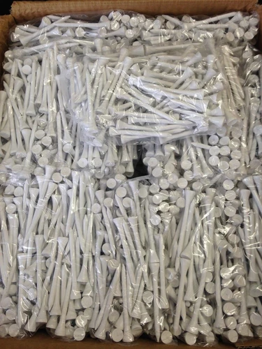 1000 JL Golf White wooden tees 69 / 70mm long (2 3/4") *NEW* Xmas gift fathers