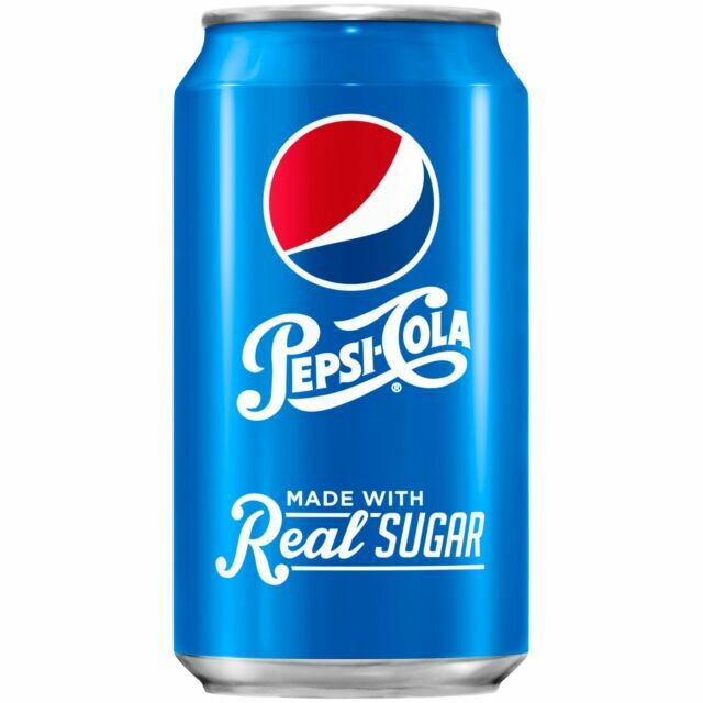 Pepsi Cola Made With Real Sugar 12oz 12 Cans For Sale Online Ebay