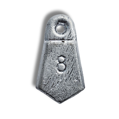 10oz Flat Bank Sinkers | Select up to 16pcs/10lbs , Handcrafted by Down Riggers
