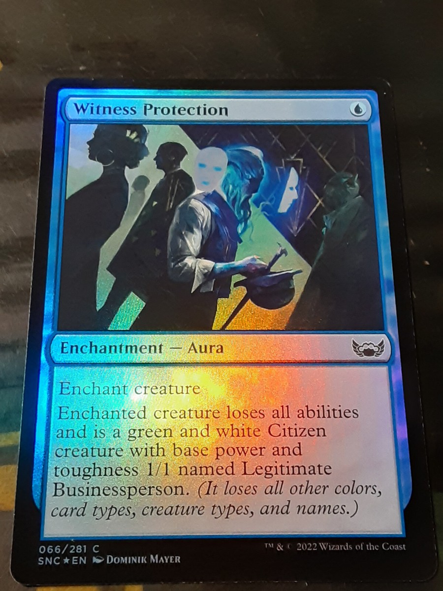 Witness Protection FOIL , Streets of New Capenna , Near Mint ,MTG