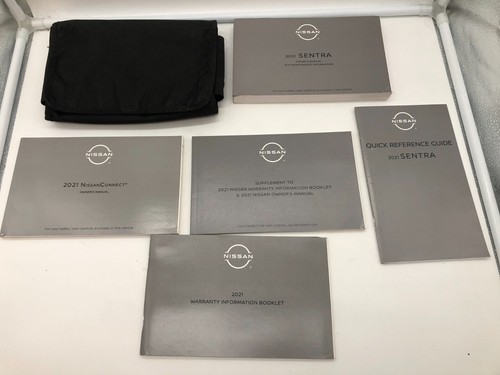 2021 Nissan Sentra Owners Manual Set with Case OEM R01B16003