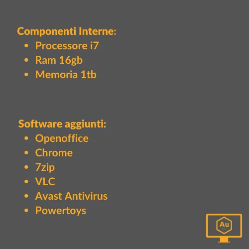 Kit Computer Desktop (Mai Usato) Dell 7020 Nero - I7 - 16Gb RAM - SSD 1TB - Immagine 4 di 4