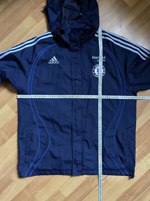 CHELSEA 2006 2007 TRAINING FOOTBALL SOCCER HOODED JACKET ADIDAS