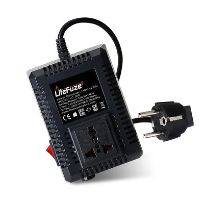 LiteFuze LC-500EU 500W Travel Voltage Converter Transformer - Step Up/Down - EU