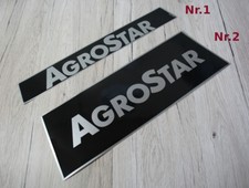 Deutz Agrostar Aufkleber Motorhaube Traktor silber