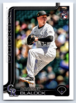 Bradley Blalock RC 2025 Topps Series 1 #161 Colorado Rockies