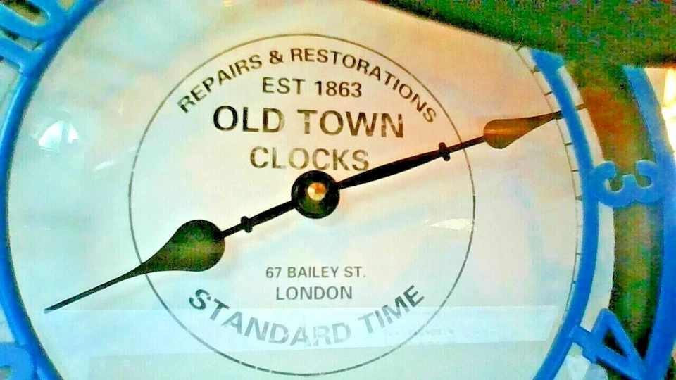 LONDON " OLD TOWN CLOCKS " DESK CLOCK METAL 10" - Image 3 of 4