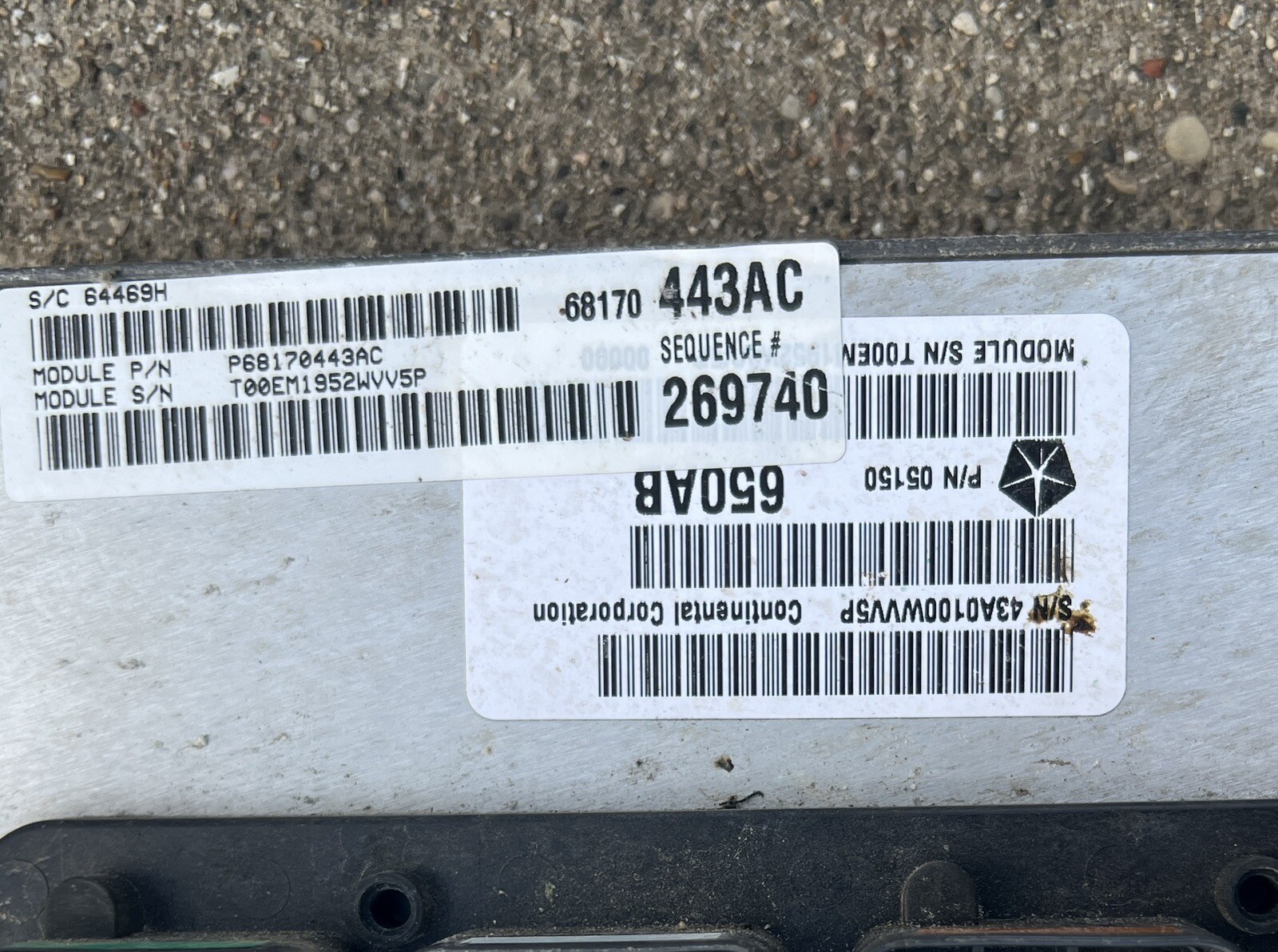 2013 Dodge Durango 3.6 Engine Control Module ECU PCM P68170443AC | eBay