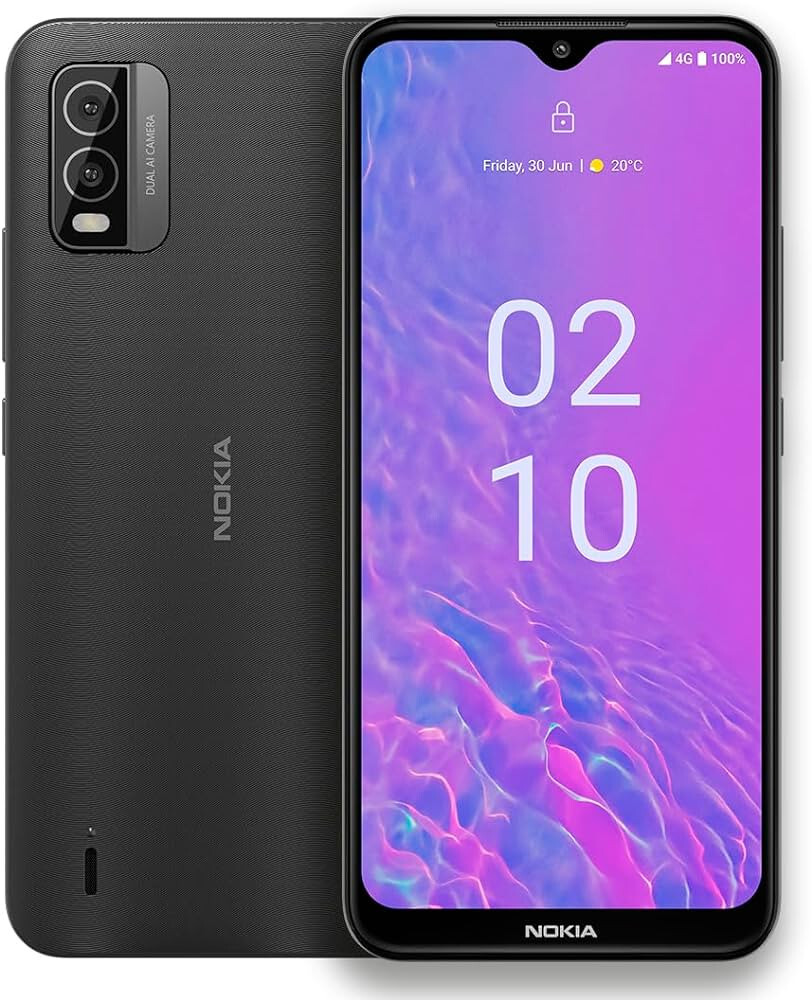 Unlocked Nokia C210 (TA-1584) 32GB Gray GSM 4G LTE Smart Phone