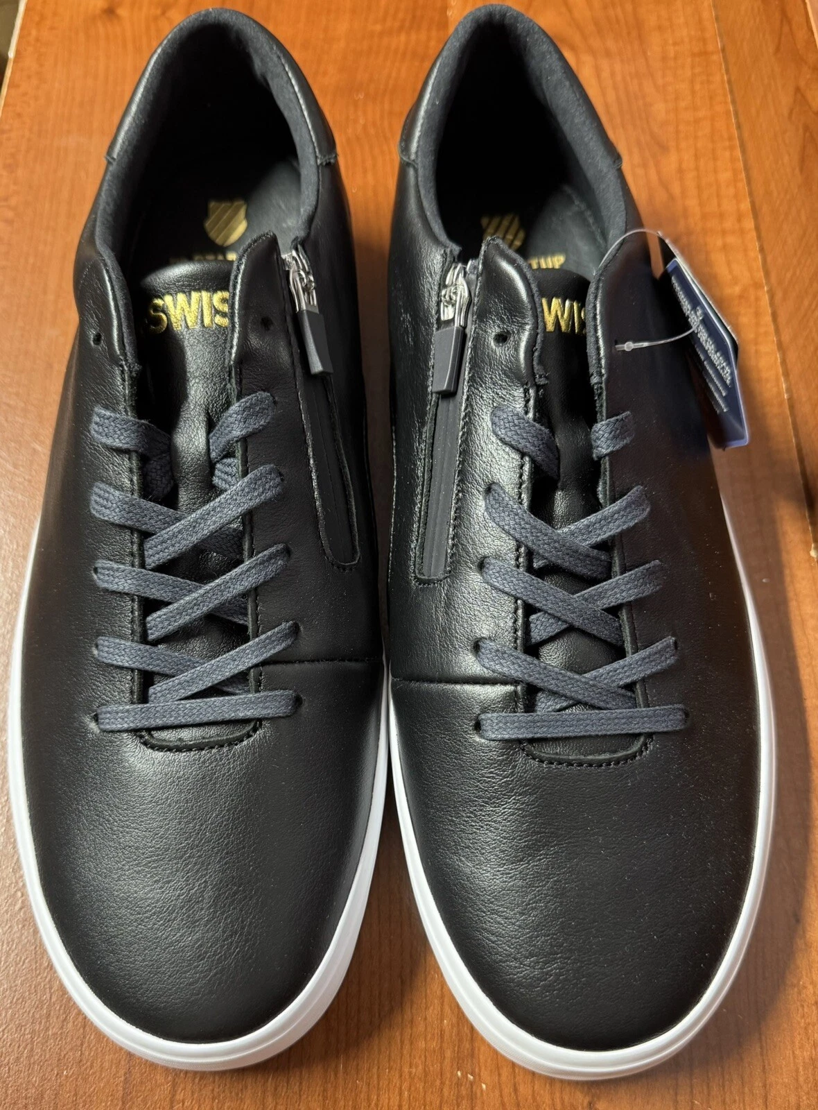 K-Swiss Men’s Court Pro Startup Low Risk Ortholite Black Sneaker Size 10.5