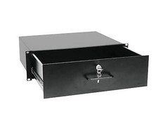 RACKSCHUBLADE 19" Drawer Stahl 3 HE abschließbar CASE FLIGHTCASE Schublade Rack