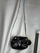 Cat  Jack Girls' Reversible Sequin Cat Crossbody Bag - Black