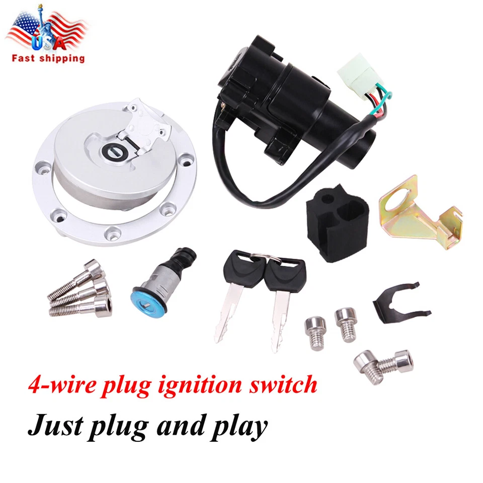 Juego de llaves de bloqueo de interruptor de encendido apto para Honda CBR900RR CBR919RR 92-99 Foto 2 de 4