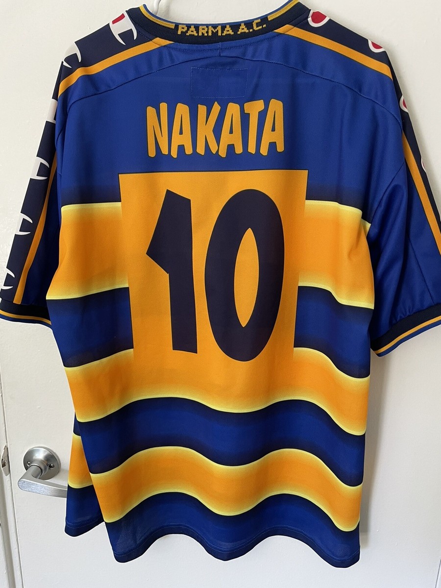 Parma Jersey Nakata 2001 2002 Home Large XL Men's | eBay
