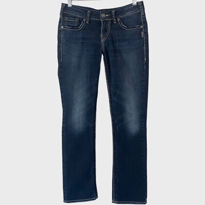 Silver Aiko Women’s Jeans Bootcut Mid Rise Size 26 Inseem31