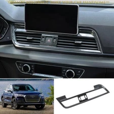 For Audi Q5 SQ5 2018-2023 Carbon Fiber Center Console AC Air Outlet Vent Trim