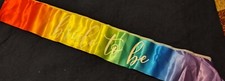 NWT UnUsed Rainbow Colored Wedding Bridal Bachelorette Sash Pride "Bride To Be"
