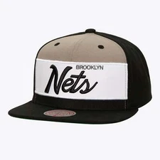 MENS MITCHELL & NESS NBA RETRO SPORT SNAPBACK NETS