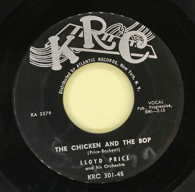 LLOYD PRICE R&B 45rpm The Chicken And the Bop b/w Lonely Chair HEAR