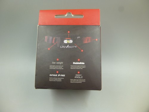 UltrAspire Lumen 200 2.0 Waist Light, Night Hiking, Visibility, Black/Maroon - Picture 4 of 4