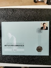 2013 Benjamin Britten 50p Coin Bunc Fdc Stamp Cover Rare 50 Pence Royal Mint Gem