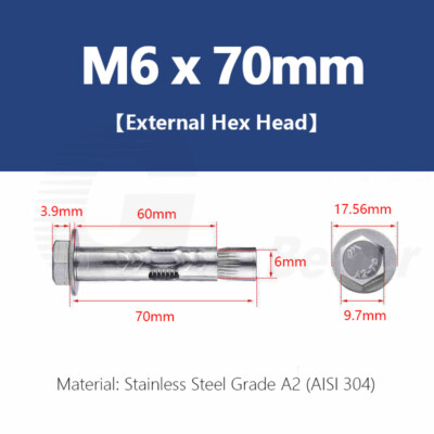 Lot De 24 Chevilles à Bouclier M6 Et M10 – Longueur 70mm, Marque Anchor, Pour Fixation