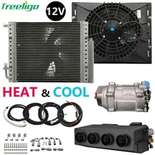 12V Universal Underdash Electric Cool&Heat  Air Conditioner DC Auto Car A/C Kit