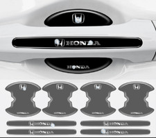 8pcs Black Car Door Handle Bowl Anti-scratch Protector Sticker For Honda New