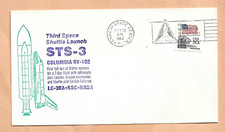 SHUTTLE COLUMBIA STS-3 LAUNCH MAR 22,1982 KSC SPACE COVER NASA