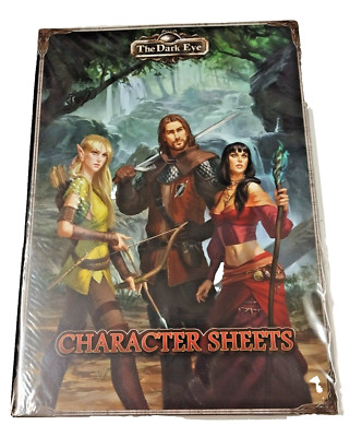 The Dark Eye - DSA- Character Sheets - Tabletop - Neu OVP *