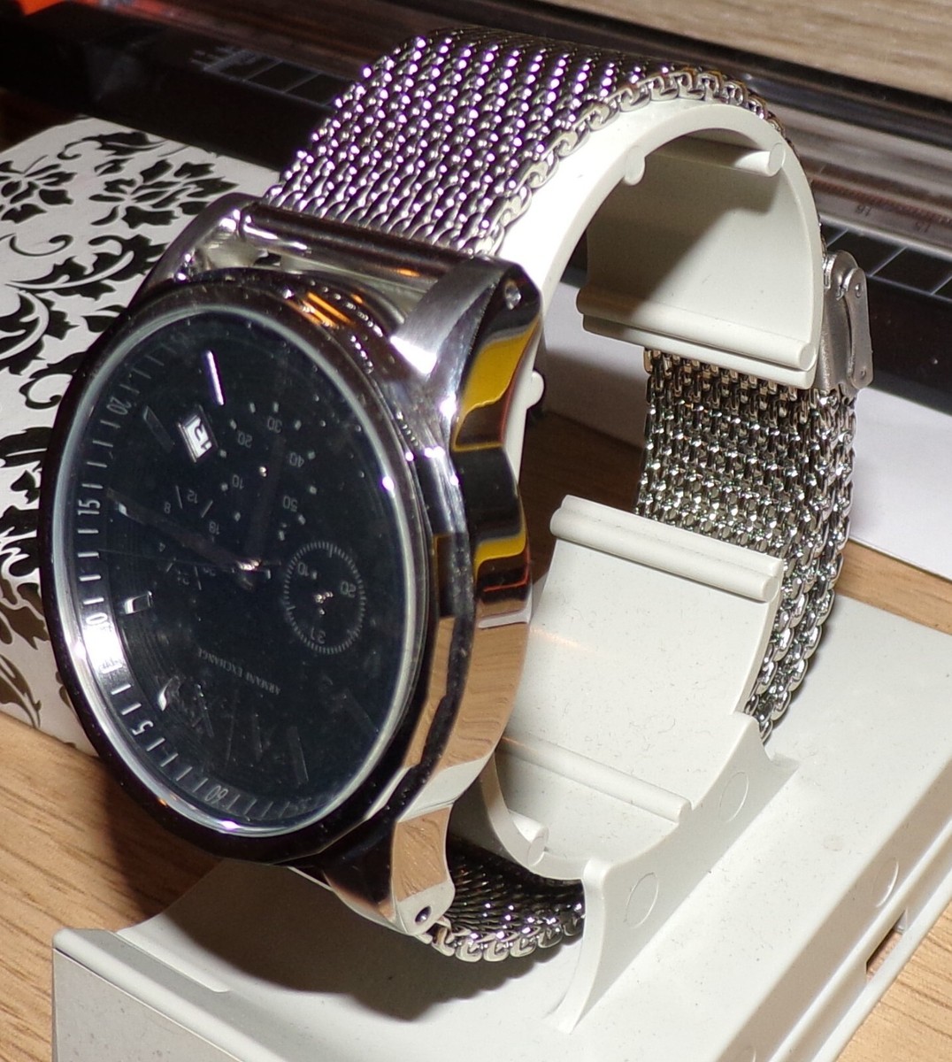 Genuine Armani Exchange Ax1039 Men's Watch AX2084 Stainless Steel