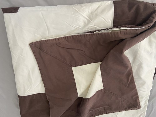 Spa Collection Duvet Queen 78”x82” Brown Cream Button Closure - Picture 9 of 12