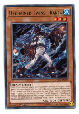 Yu-Gi-Oh! Unchained Twins Rakea Rare englisch CHIM-EN009 Losgekettete Zwillinge