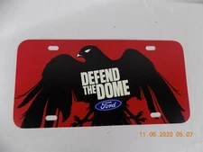 Atlanta Falcons NFL License Plate Defend the Dome Ford Plastic