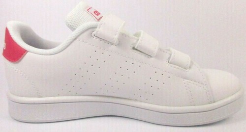 Adidas Advantage C Baskets Sneakers Enfant Fille FR 33 UK 1 US 1,5 Blanc Rose - Imagen 4 de 6